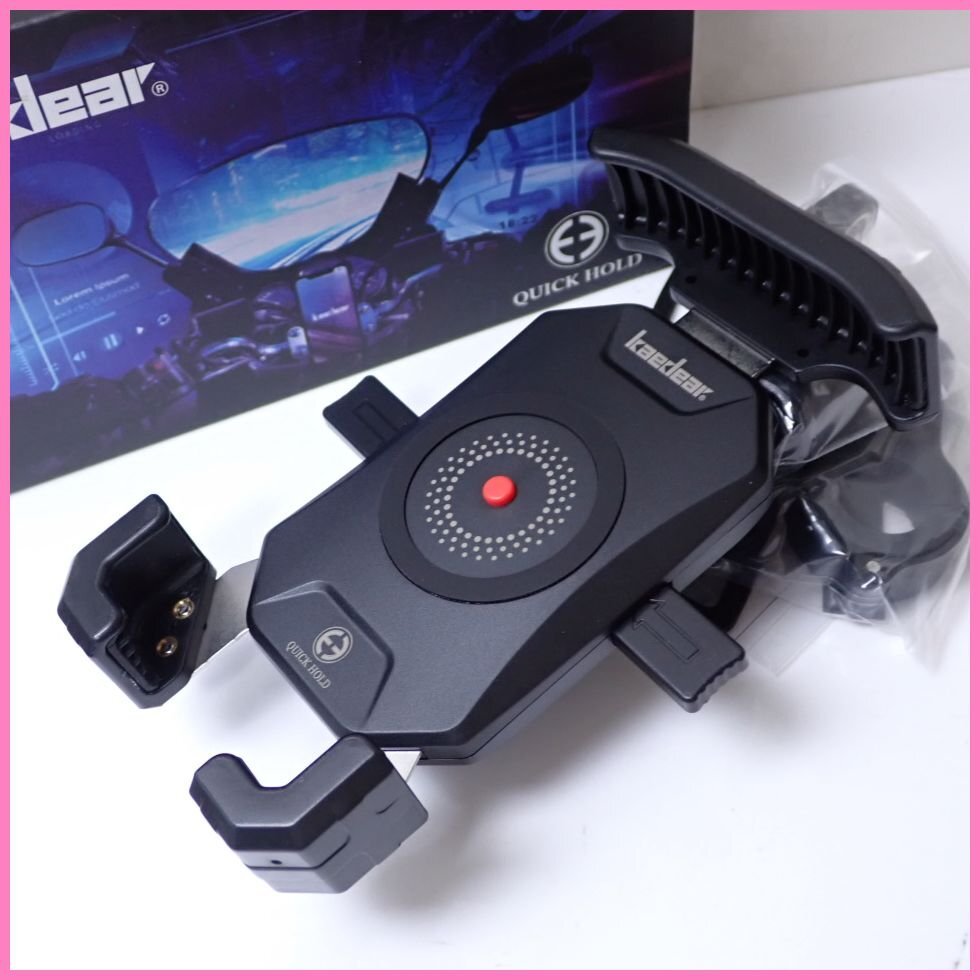 ★未使用 Kaedear/カエディア クイックホールド ビートル KDR-M14C/付屬品揃い/バイク用スマホホルダー&0954501238