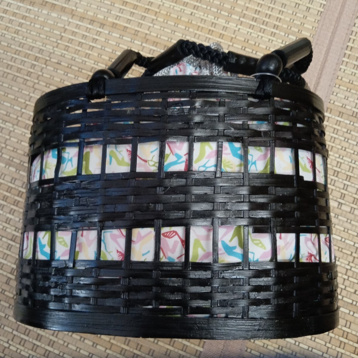 竹かごバッグ③