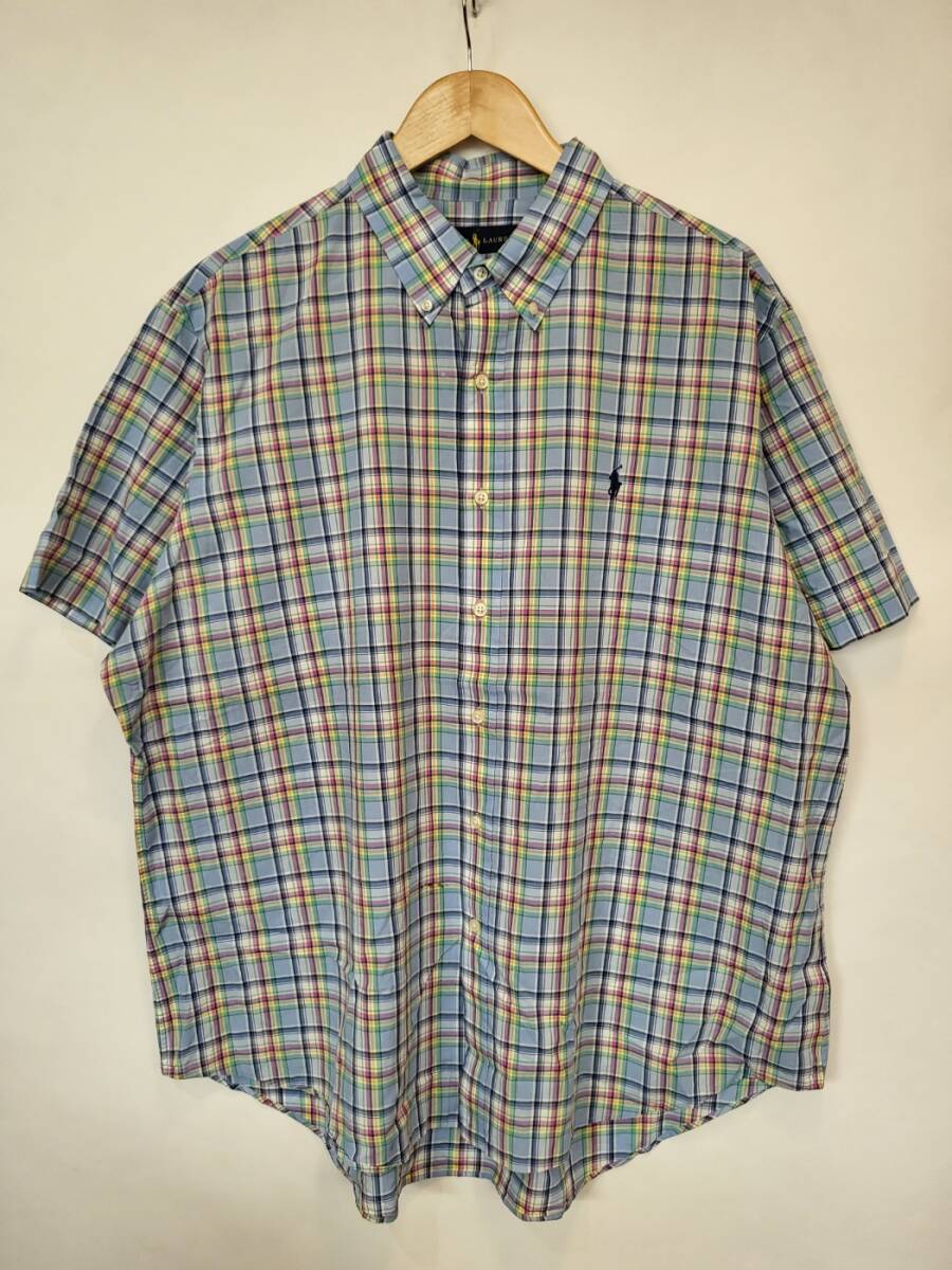 ラルフローレン チェック柄 半袖シャツ ●アメリカ古著（商品番號(hào)5570）