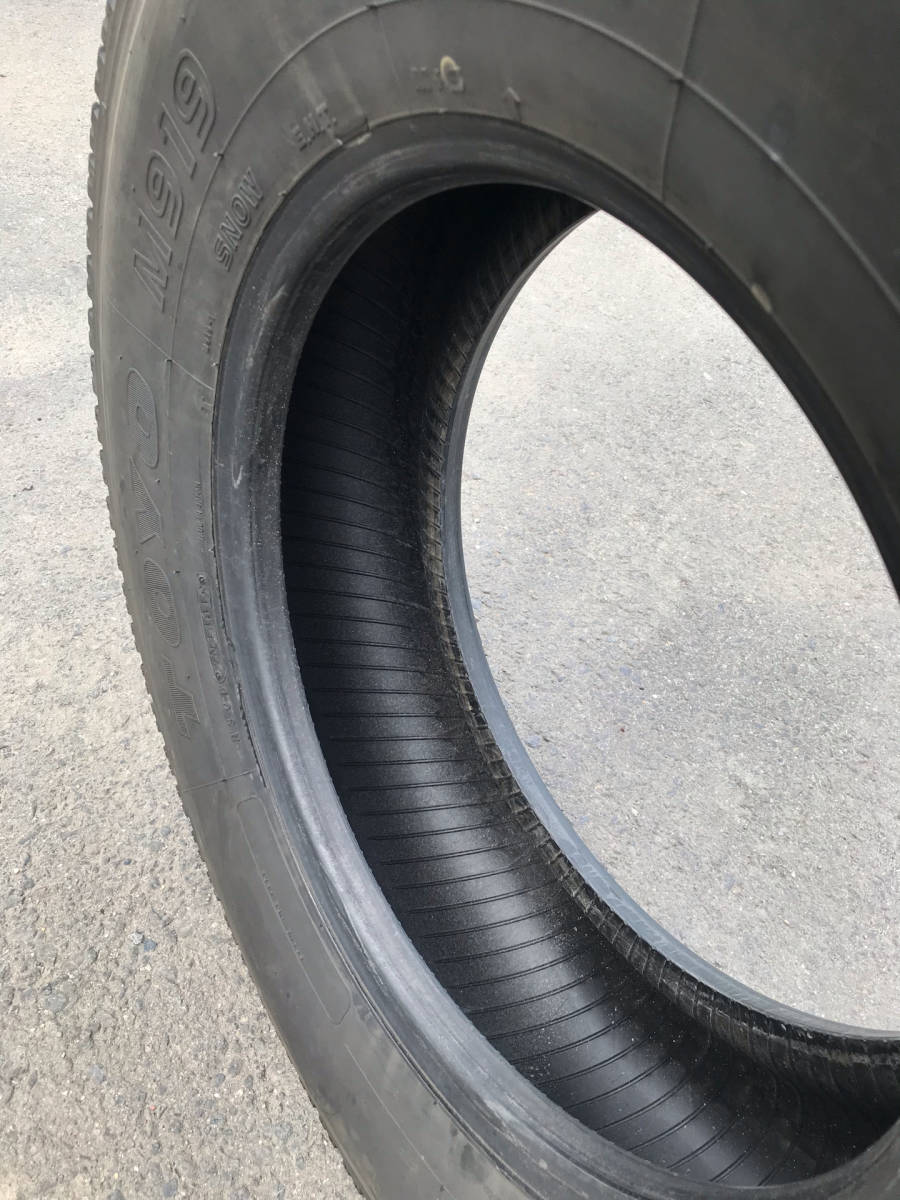 【M】 中古  245/80R17.5  M919  2019年  1本  TB  大型  トーヨー  TOYO  スタッドレス _画像7