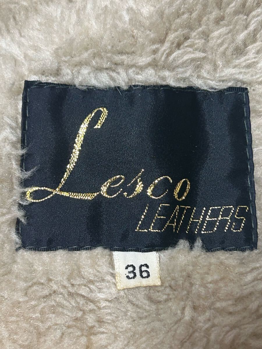 Lesco Leathers G-1 レザージャケット 襟ボア ライナー付 フライトジャケット ボア A-2