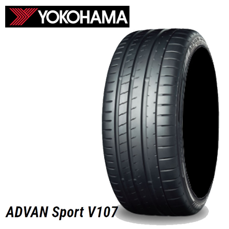 送料無料 ヨコハマ 夏 タイヤ 【4本セット 新品】 YOKOHAMA ADVAN Sport V107 アドバンスポーツ V107 225/40ZR18 92Y XL