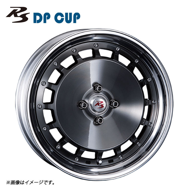 送料無料 クリムソン CRIMSON RS DP CUP 2PIECE S-Low Disk 9J-17 +53~3 4H-100 (17インチ) 4H100 9J+53~3【1本単品 新品】_画像1