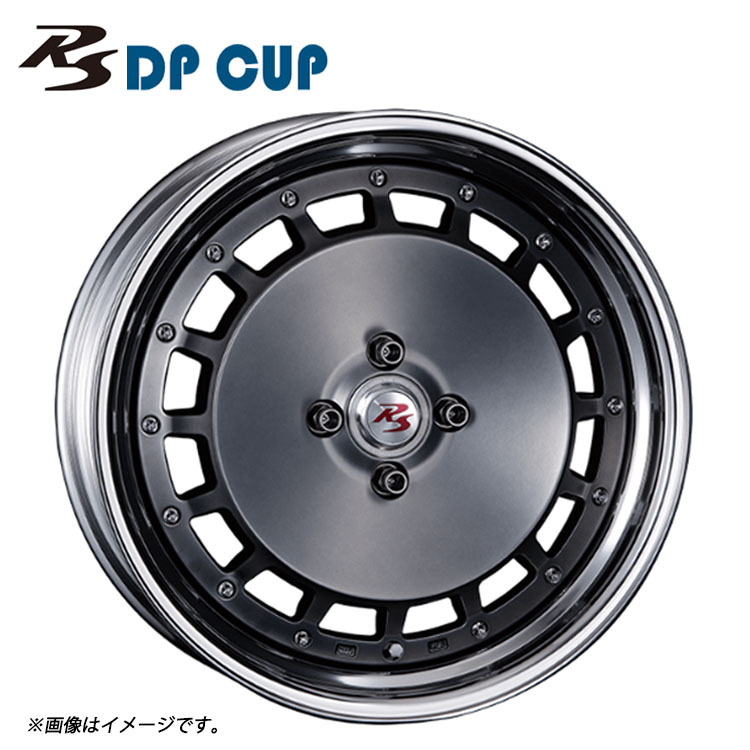 送料無料 クリムソン CRIMSON RS DP CUP 2PIECE Low Disk 9J-17 +53～-7 4H-100 (17インチ) 4H100 9J+53～-7【1本単品 新品】_画像1