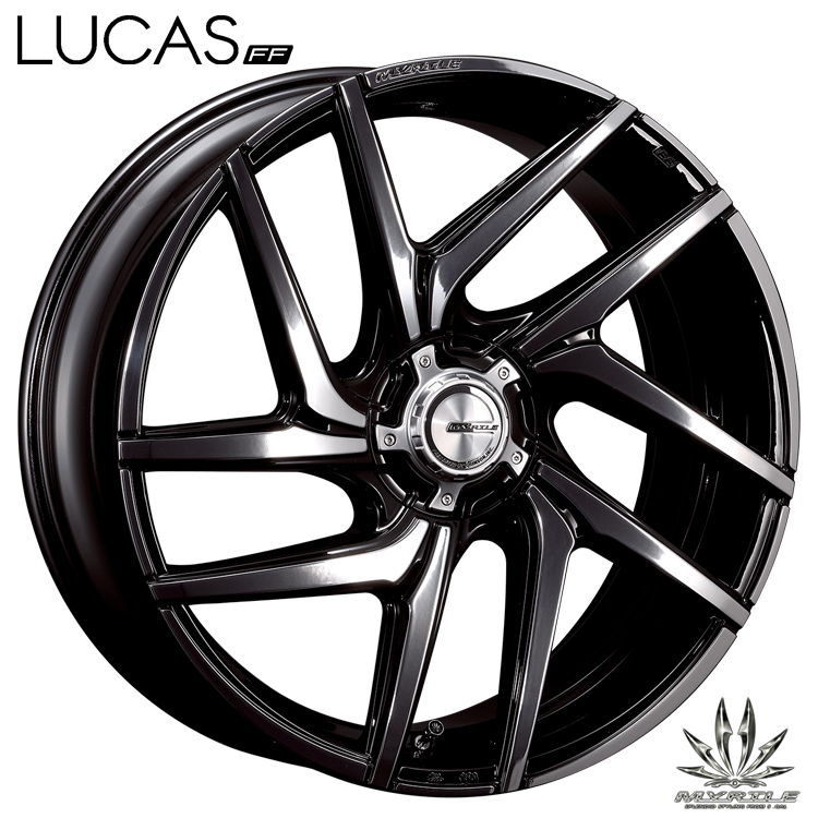 送料無料 マーテル MYRTLE LUCAS FF 8.5J-20 +36 10H-112/114.3 (20インチ) 10H112/114.3 8.5J+36【4本セット 新品】