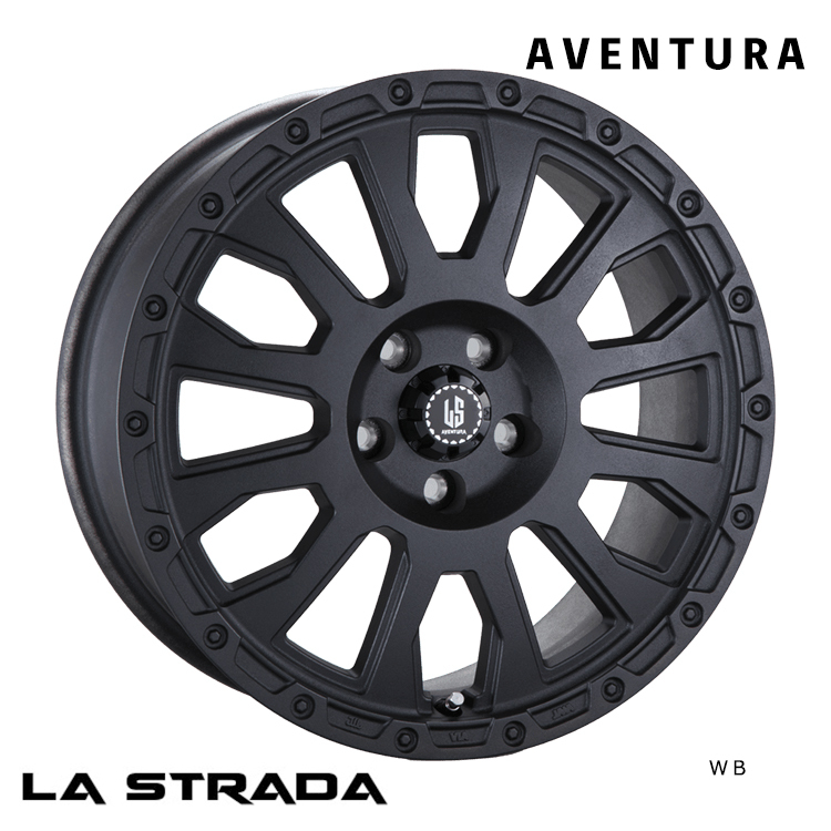  бесплатная доставка la Strada LA-STRADA AVENTURA (WB) 5J-14 +48 5H-114.3 (14 дюймовый ) 5H114.3 5J+48[4 шт. комплект новый товар ]