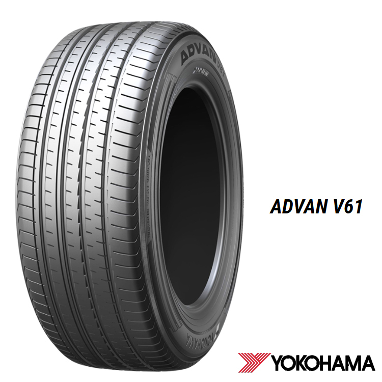 送料無料 ヨコハマ 低燃費(fèi)タイヤ 【4本セット 新品】 YOKOHAMA ADVAN V61 アドバン ブイロクイチ 235/55R19 105V XL