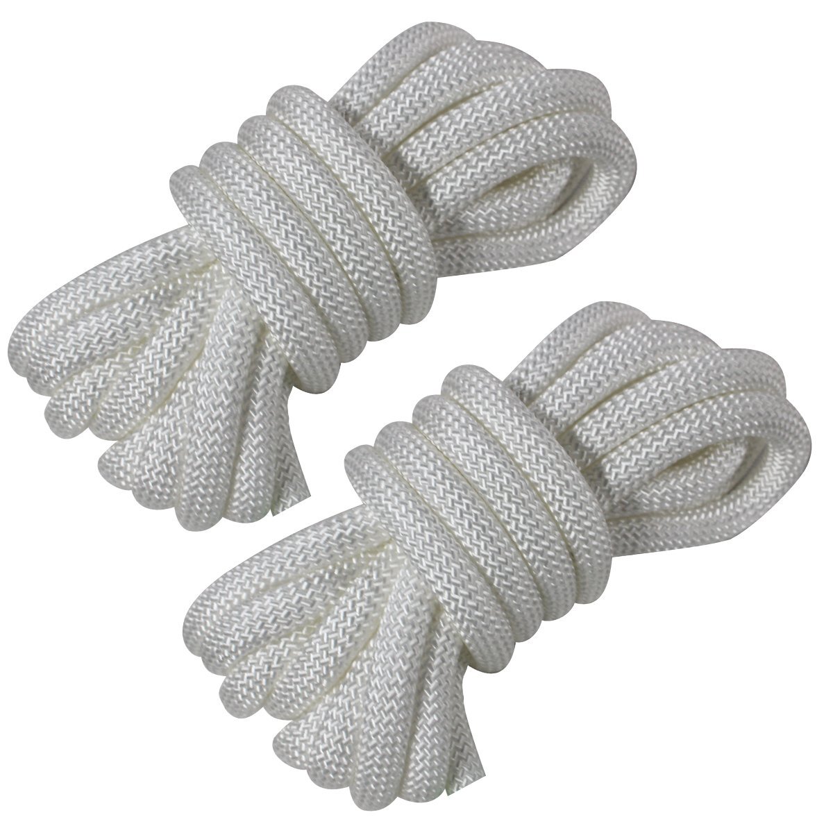 【送料無料】24打 14mm 10ｍ 2本セット 計(jì)20m 系留ロープ フェンダーロープ ダブルブレイド 白/ホワイト マリン ロープ 船 系船 14ミリ