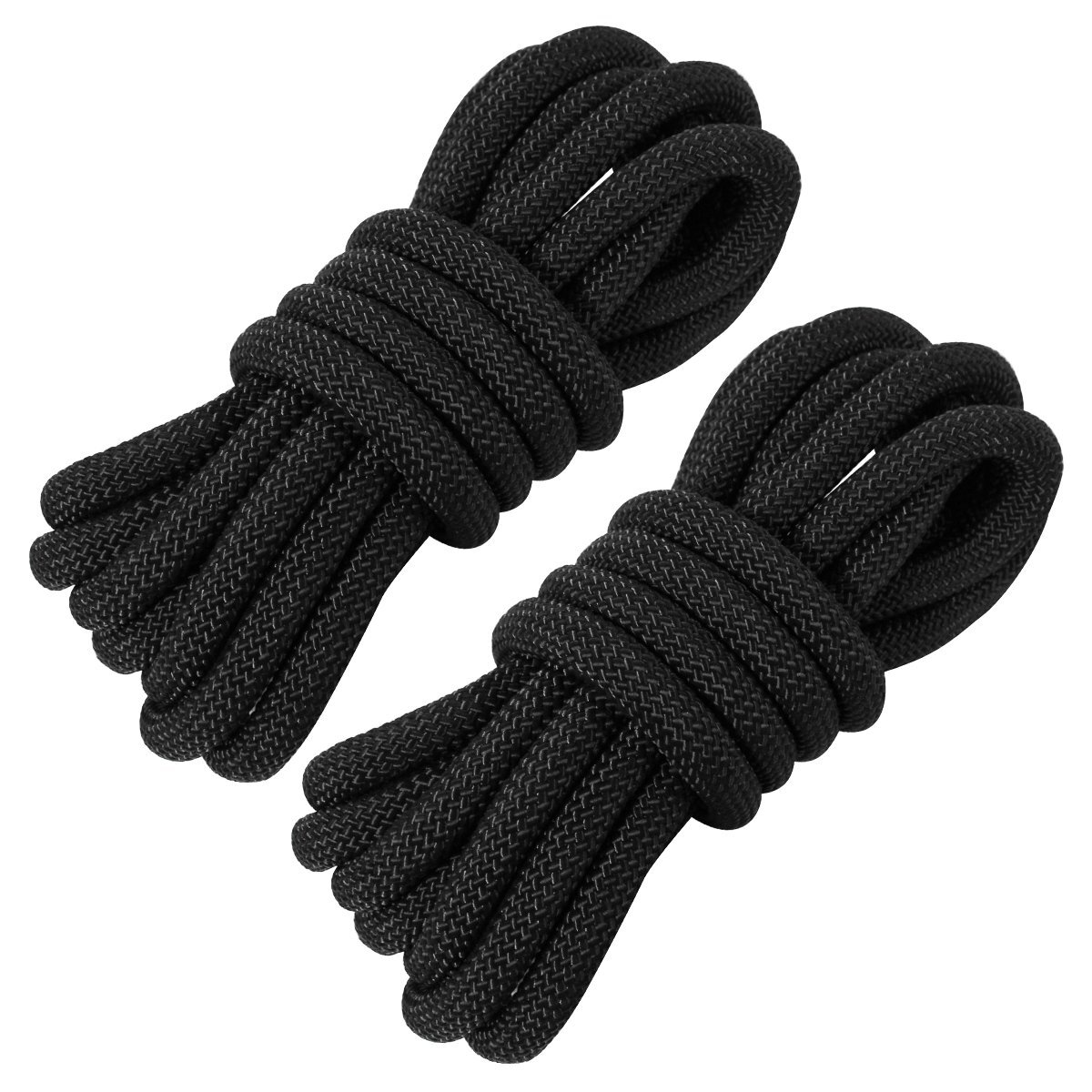 【送料無料】24打 14mm 10ｍ 2本セット 計(jì)20m 系留ロープ フェンダーロープ ダブルブレイド 黒/ブラック マリン ロープ 船 系船 14ミリ