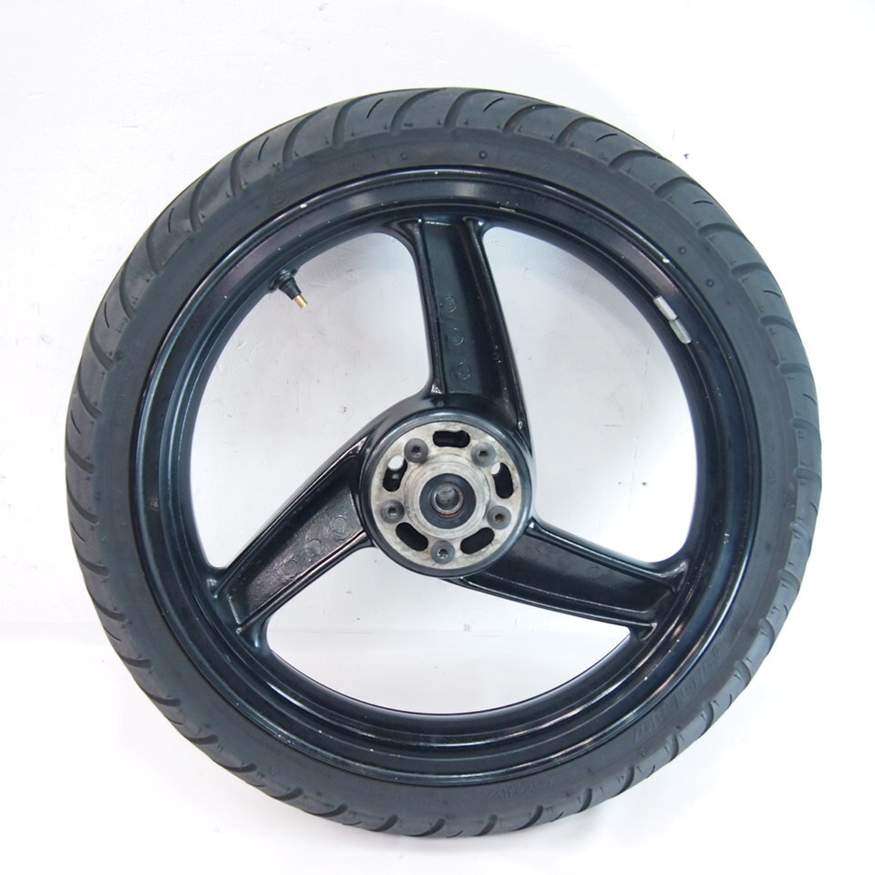 ZRX400 ZR400E-348xxx 07年外し純正フロントホイール前ホイール 05-08年ZRX-2 ZRX2 F-1337