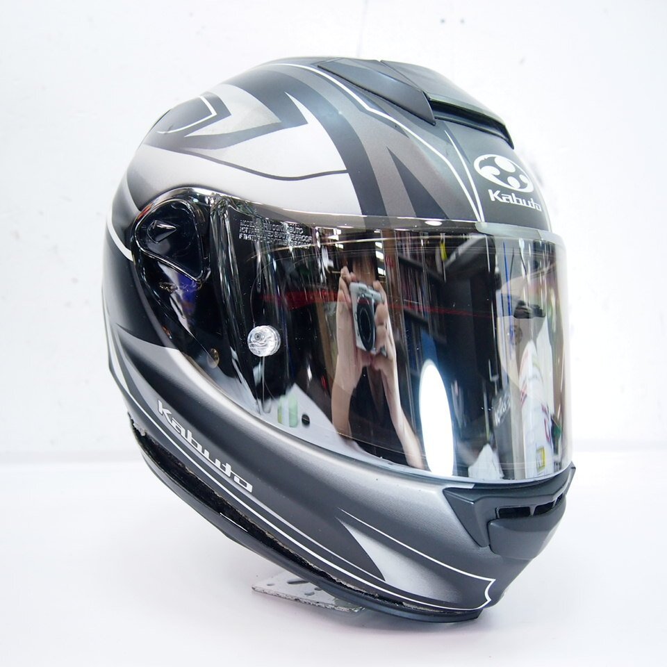 OGK カブト KABUTO フルフェイス ヘルメット RT33 RT-33 RAPIDラピッド リプレイスシールド対応 ミラーシールドMサイズ 57～58cm