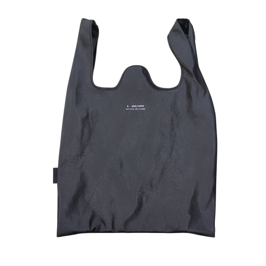 試著程度 N.HOOLYWOOD COMPILE エヌハリウッド エヌハリ 2241-AC07 peg BAG Mini トートバッグ ハンドバッグ フェイクレザー ブラック 