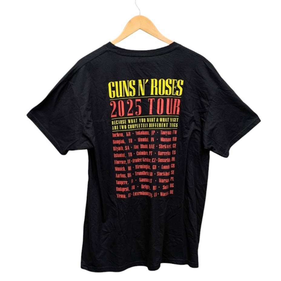 ① 美品 Guns N' Roses ガンズアンドローゼズ Tシャツ 2025 TOUR