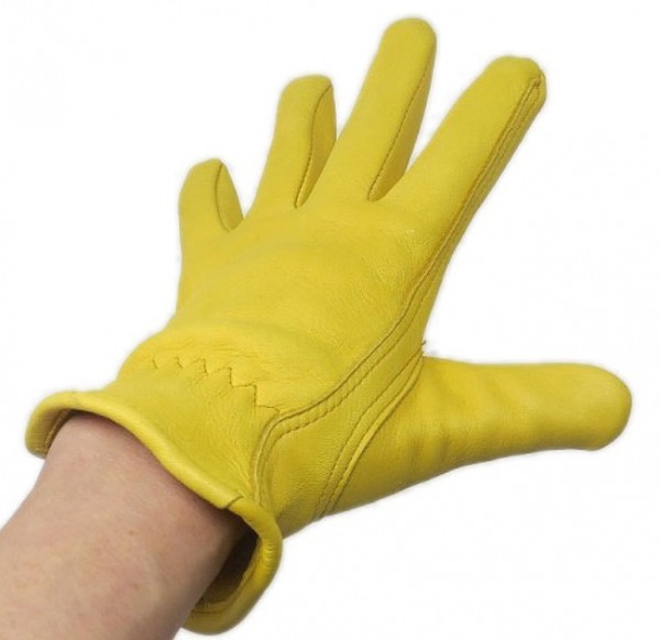 送料無料★ NAPA GLOVES ナパ 鹿革 ディア グローブ プレーン 800SP-S ゴールド 黃 バイカー ハーレー chopper アメリカン ロングセラー