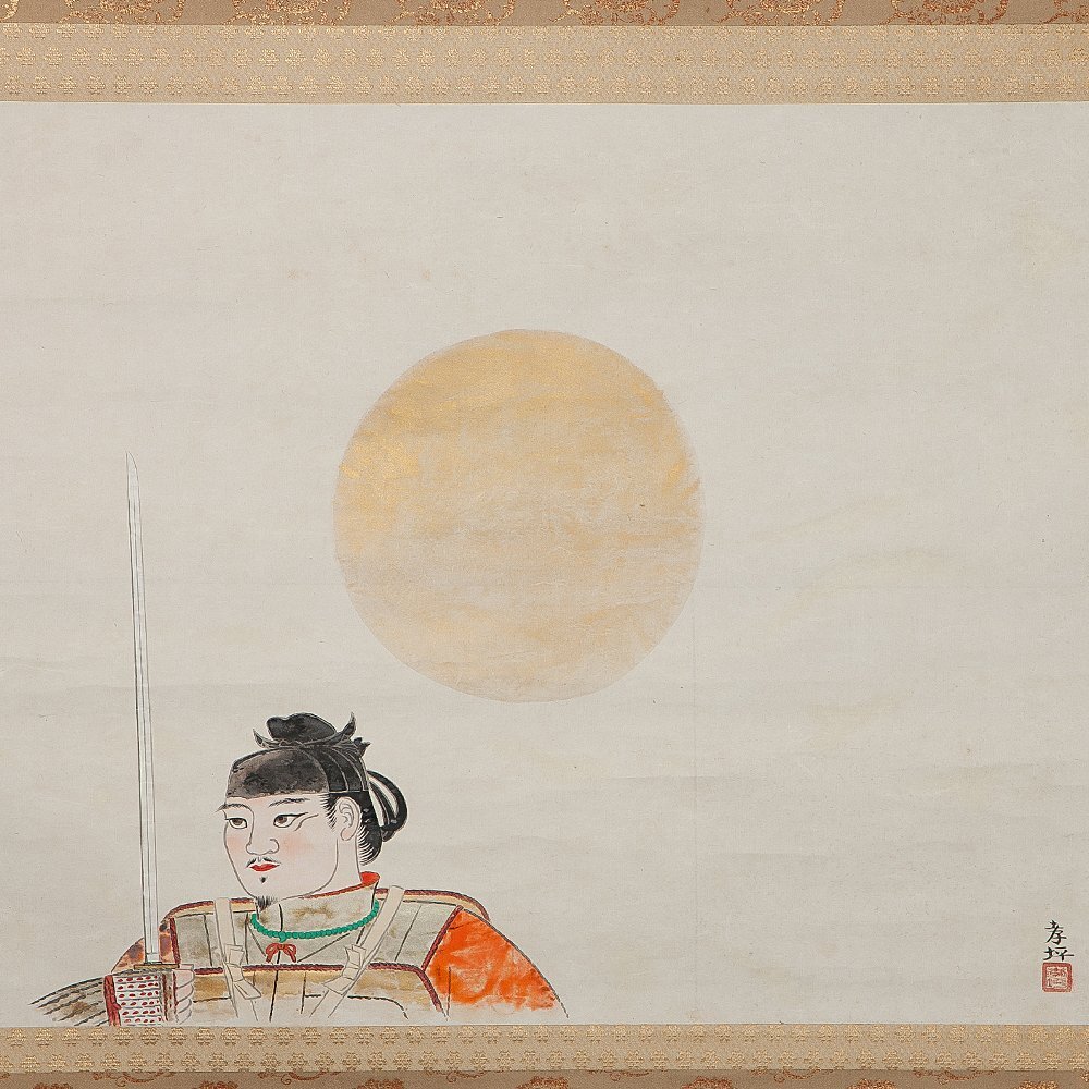 木版画手彩色 江崎 満／是諸法空相の羅漢 2/30自筆サイン落款
