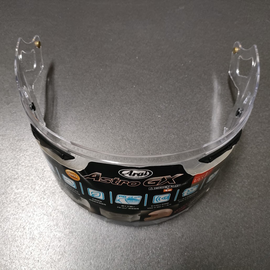 送料無料 新品 Arai Astro GX 純正クリアーシールド　VAS-V MVシールド 011057