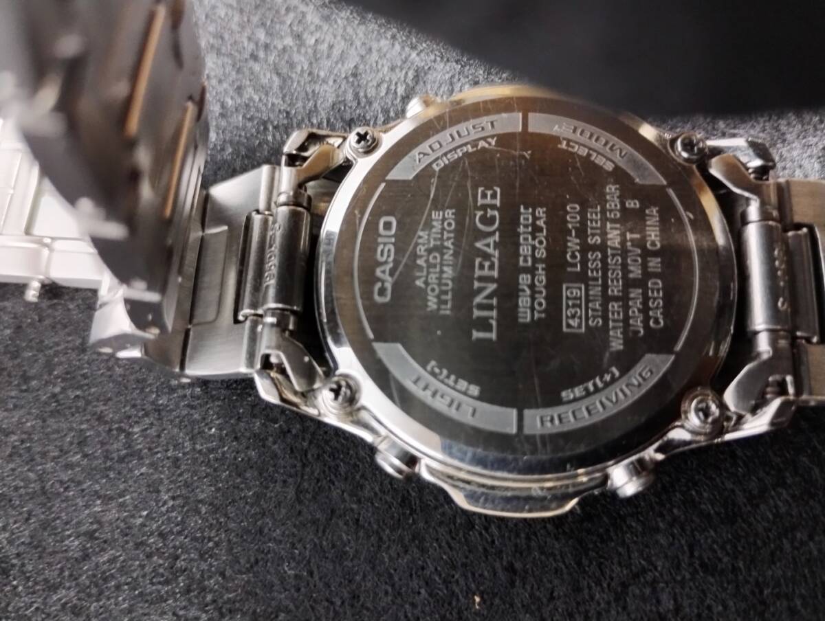 カスタム品 カシオ　電波ソーラー LCW-100