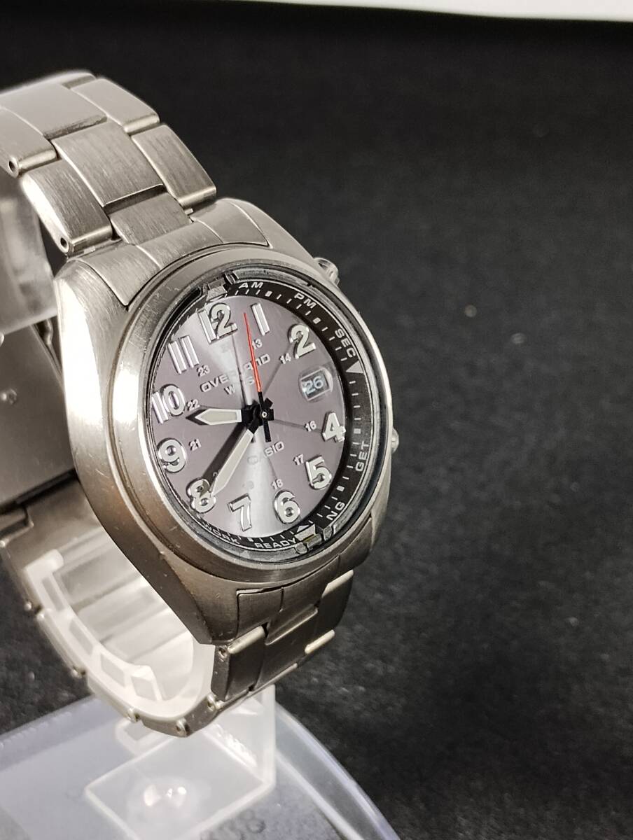 CASIO 電波ソーラー　チタン OVW-100TDJ