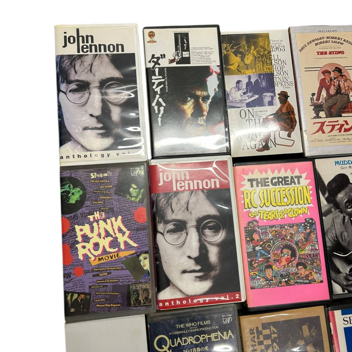 VHS 15本まとめ John Lennon / さらば青春の光 / 村八分 等 ビデオ コレクション 洋楽 邦楽【中古】