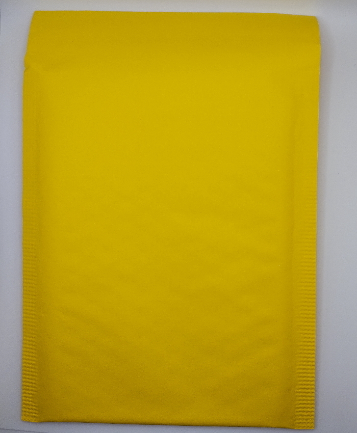 クッション封筒 配送用 緩沖材 フリマ ゆうパケット ネコポス 通販 エアキャップ付 50枚 黃 Ｓサイズ 発送用品 アクセサリー 小物 プチプチ