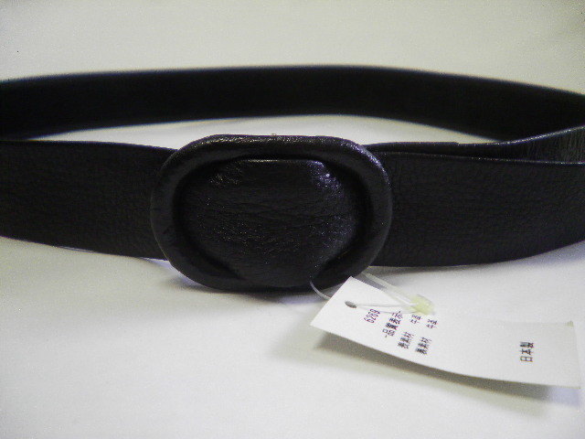 新品＊牛革*サッシュベルト*ブラックカラー 