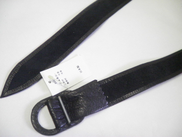 新品＊牛革*サッシュベルト*ブラックカラー 