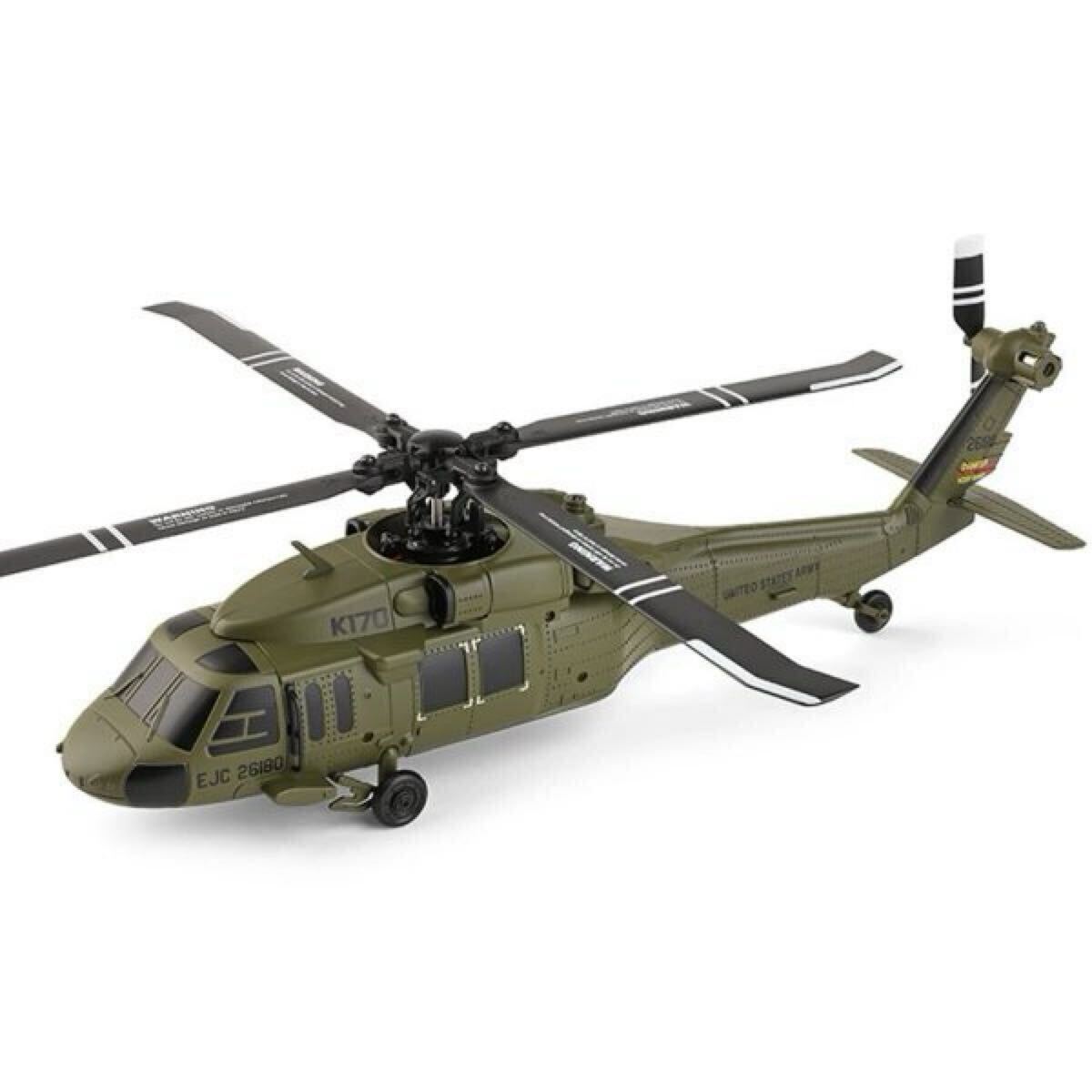 バッテリー3本 XK K170 UH-60L 4CH 6軸ジャイロ ブラシレスモーター RC ヘリコプター RTF モード1/2切替 100g以下航空法規(guī)制外 ラジコン