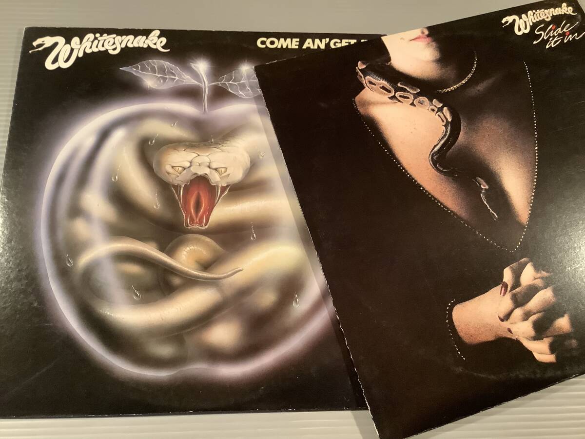 LP(日本盤)●ホワイトスネイク『カム?アンド?ゲット?イット』『スライド?イット?イン』※2枚まとめてセット●