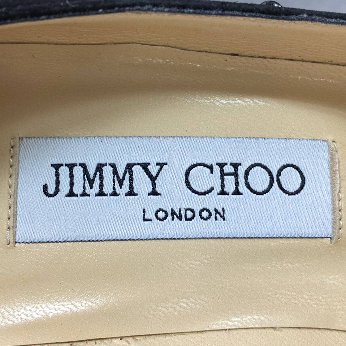 2e30 【美品】 JIMMY CHOO ジミーチュウ スタースタッズ ピンヒールパンプス サイズ36 ブラック スエード レディース イタリア制