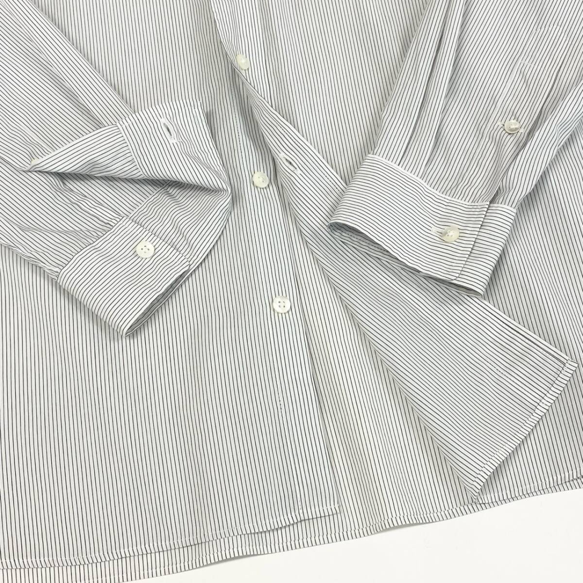 84e30 FACETASM ファセッタズム 23SS BIG SHIRT ビッグシャツ オーバーサイズ 長袖シャツ ロングスリーブ ストライプ トップス ロゴ刺繍 4