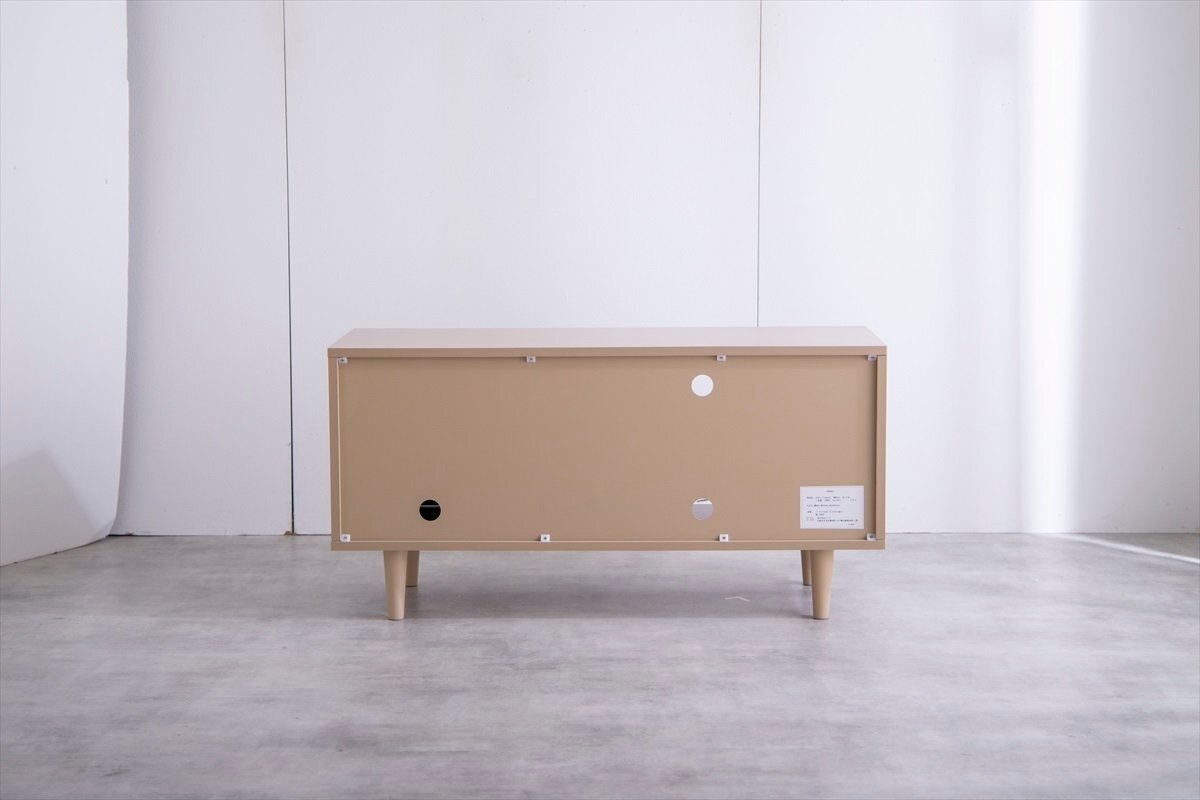 Calan　テレビ台　幅90cm　グレージュ　シンプルデザイン　TVボード　nzclub_画像6