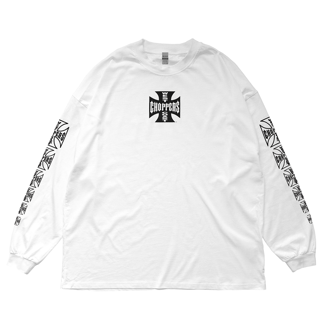 XL West Coast Choppers Harley Biker long T белый белый 