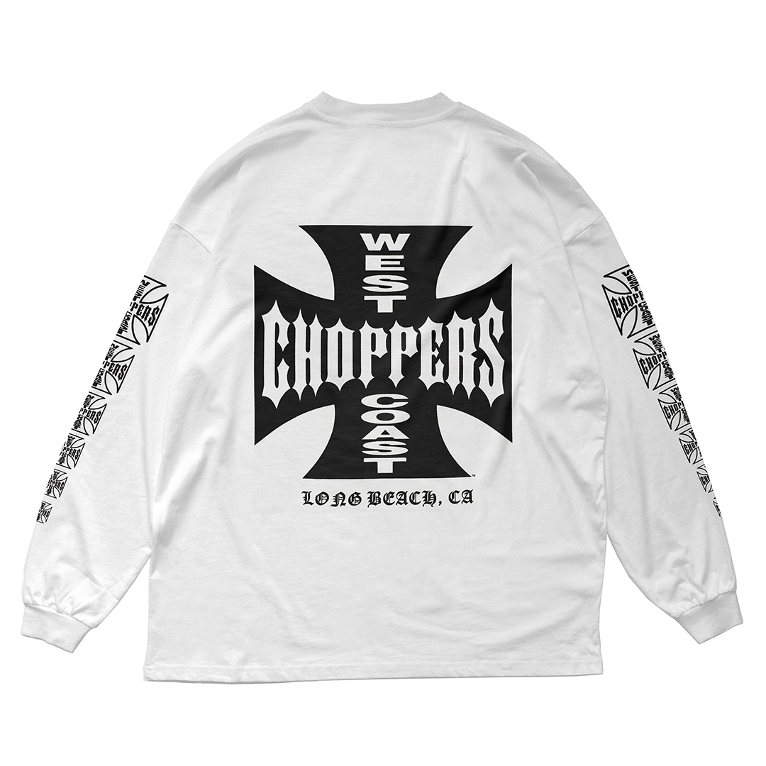 XL West Coast Choppers Harley Biker long T белый белый 