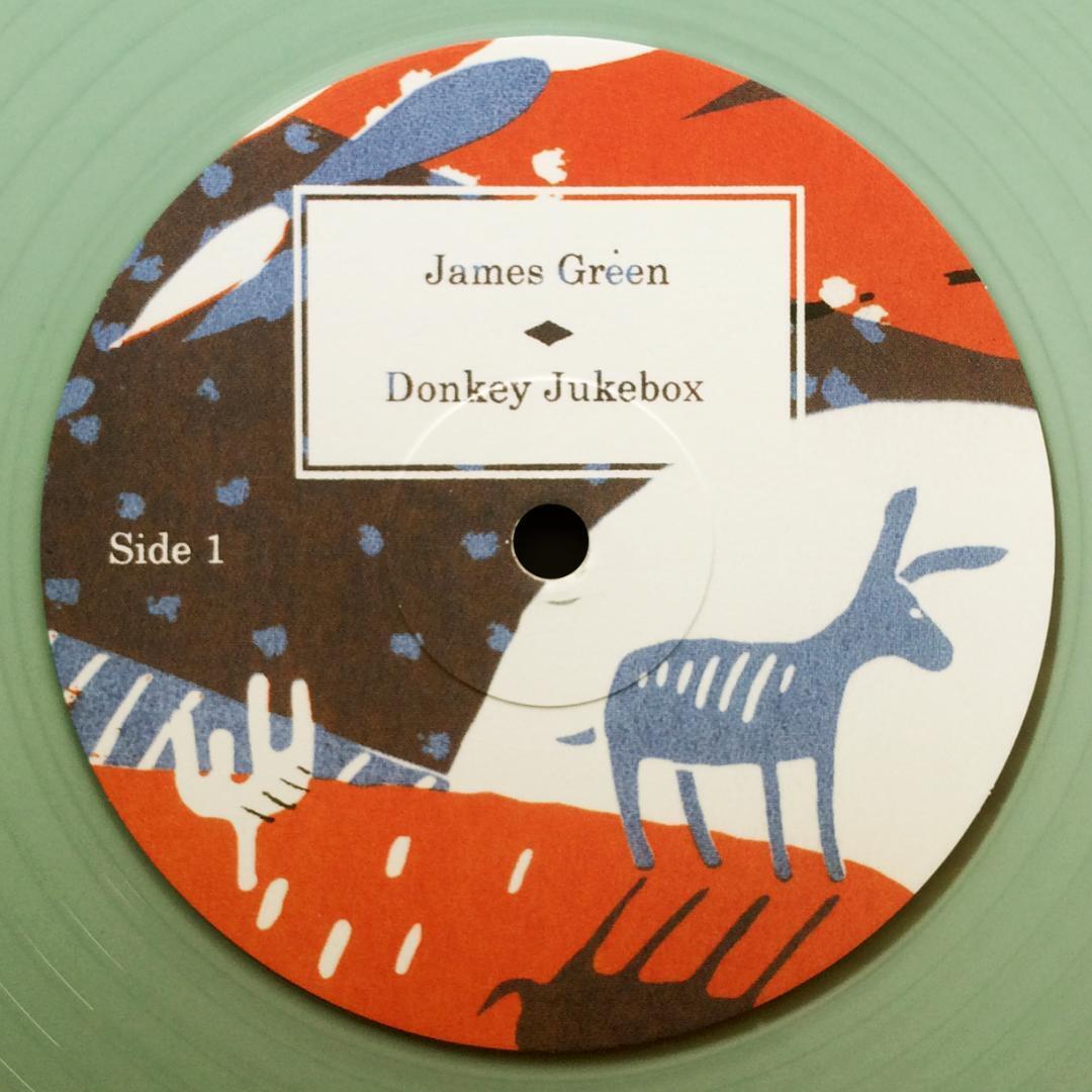 James Green　Donkey Jukebox　2017年　グリーンヴァイナル仕様　A4リソグラフ封入　英アンビエントフォーク　Sonido Polifonico　SPLP007
