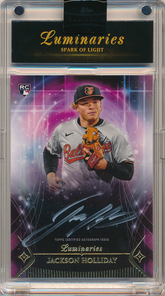 Jackson Holliday MLB 2024 Topps Luminaries RC Rookie Spark of Light Signature Auto 25枚限定 ルーキーオート ジャクソン?ホリデイ