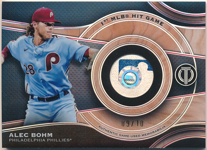 Alec Bohm 2025 Topps Tribute Milestone Relic Ball 10枚限定 1st MLB Hit Game ボールカード アレク?ボーム