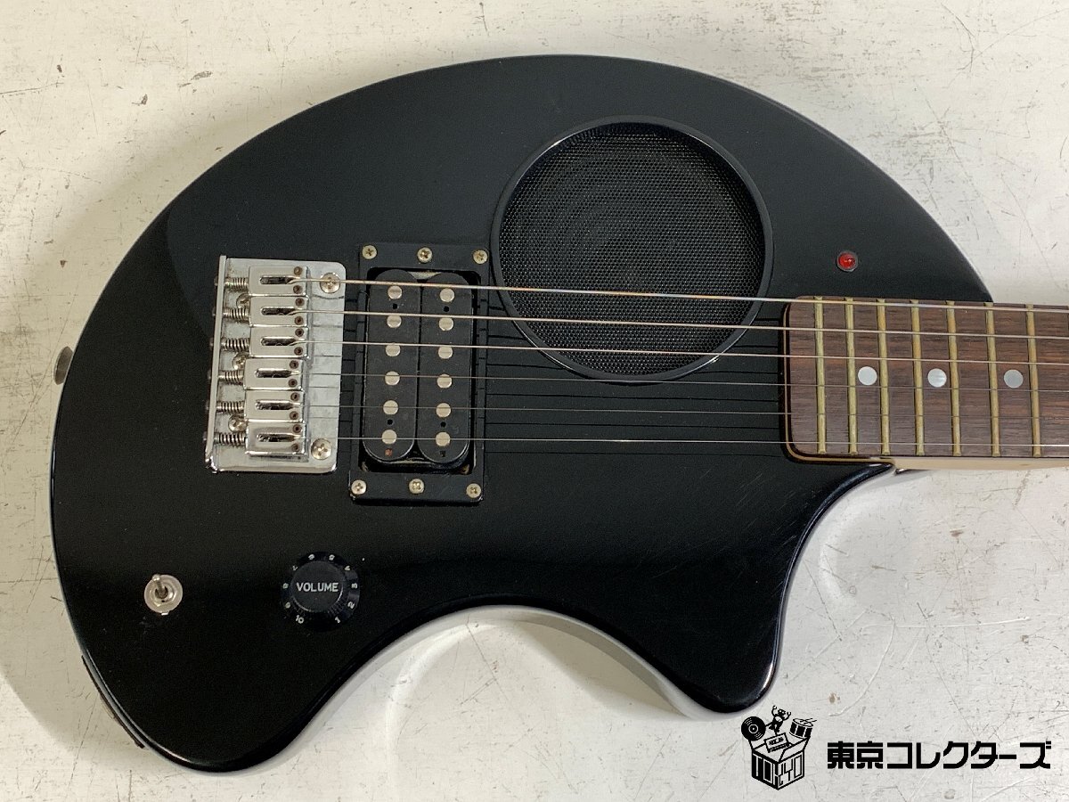 お見舞い FERNANDES ZO-3 フェルナンデス アンプ内蔵ミニギター 黒 ギター