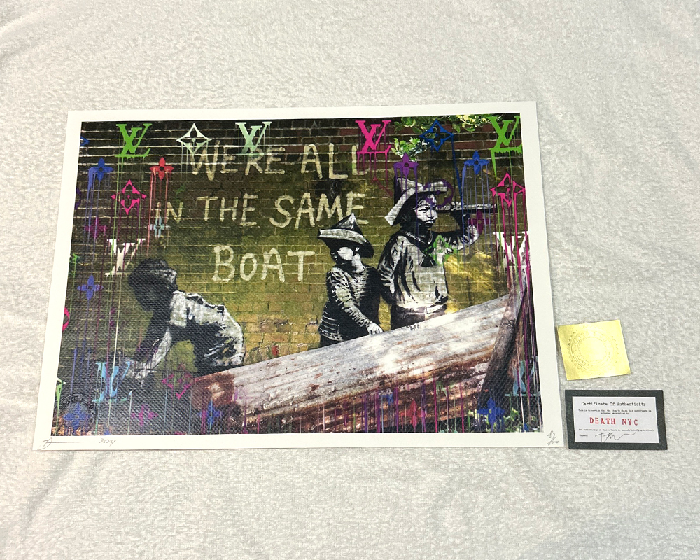 中華のおせち贈り物 世界限定100枚 the all 're Banksy「We バンクシー NYC DEATH 版画