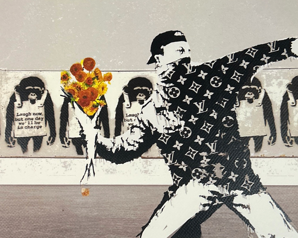DEATH NYC バンクシー Banksy「FLOWER BOMBER」ルイヴィトン