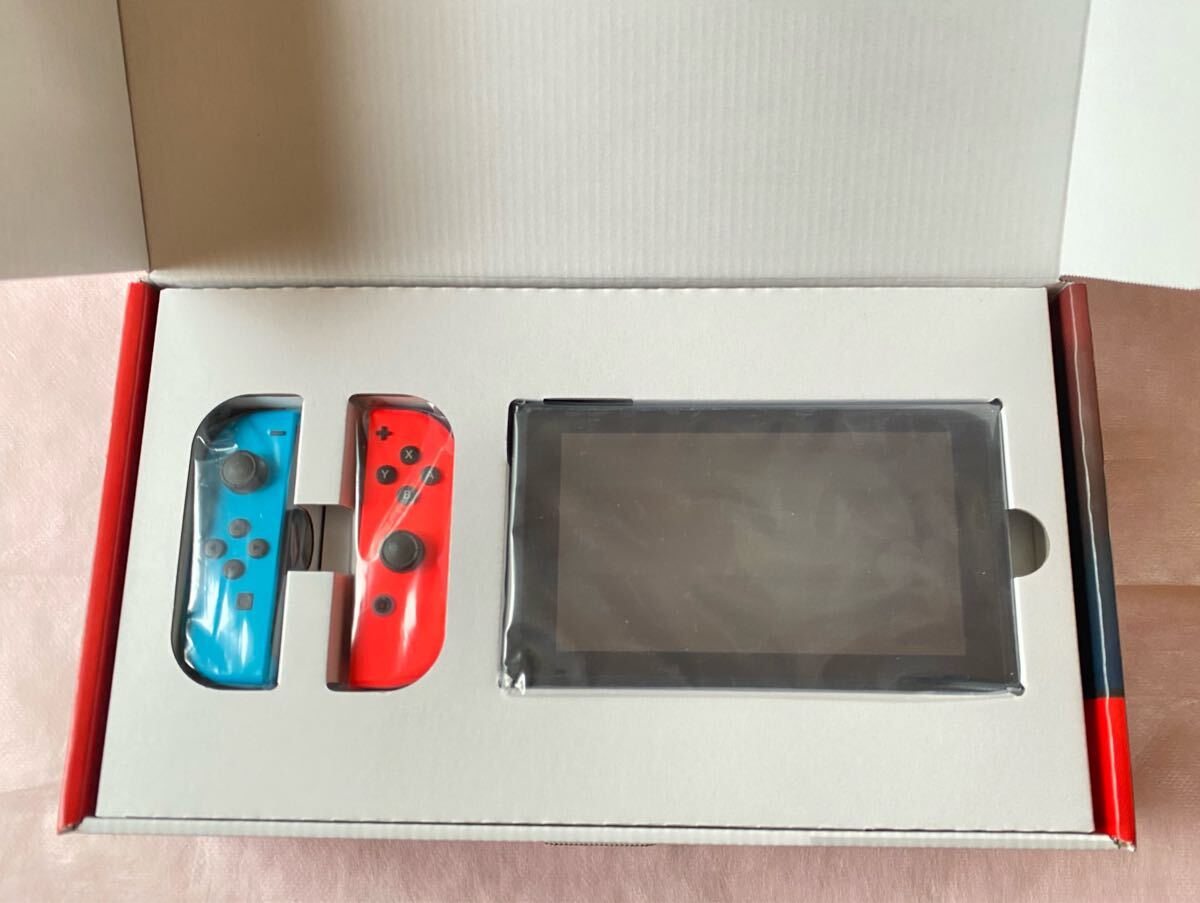  новый товар нераспечатанный не использовался! Nintendo Switch Joy-Con(L) neon голубой /(R) neon красный nintendo 