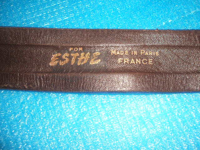 フランス制！FOR ESTHE のレザーベルト