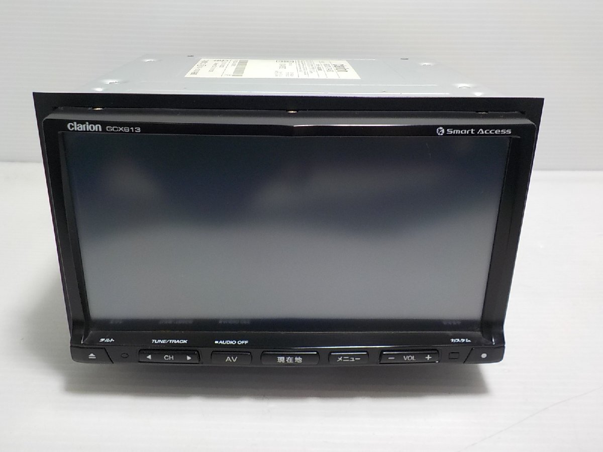 スズキ純正 Clarion クラリオン メモリーナビ GCX613 99000-79AB0 CD/DVD/SD/USB/iPod/Bluetooth/フルセグ 地図2013年☆25008600三J2005☆_画像2