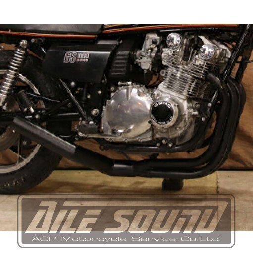 GS1000 エルサウンド ショート管 ブラック マフラー　新品！國(guó)內(nèi)生産！