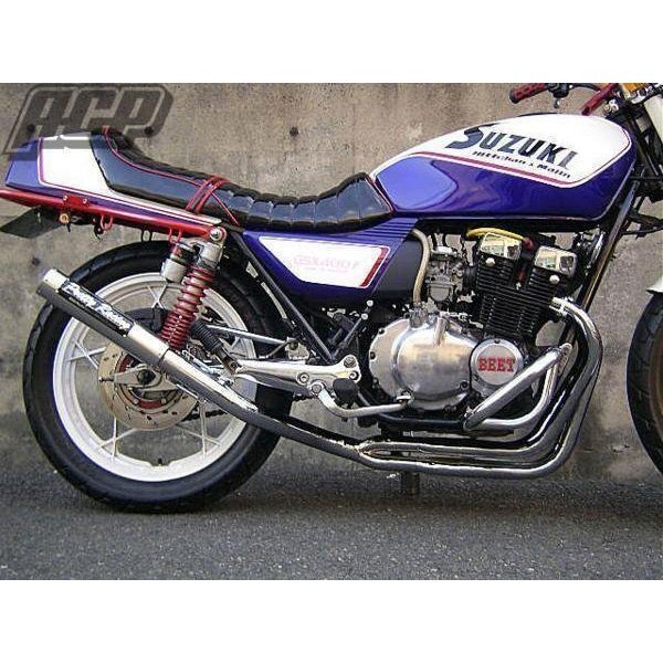 プリティー制 GSX400ＦＳ 流 タイプ２ 4-2-1 マフラー メッキ
