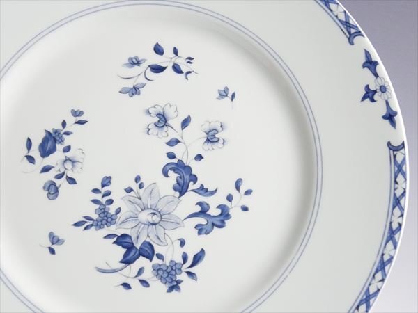 k743 レイノー リモージュ フラワーブーケ プレート 大皿 27cm 4枚