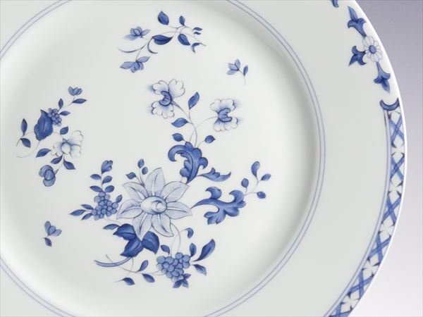 k744 レイノー リモージュ フラワーブーケ プレート 大皿 24.5cm 6枚