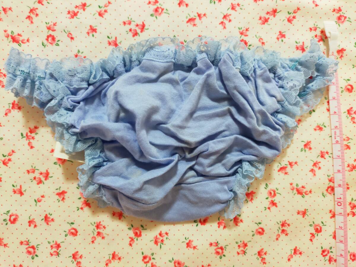 ★ワコール　Wacoal　新品未使用★保管染み多なので1円スタート！　ちびぱん レトロショーツ 極小 スキャンティ 青系?　【昭和レトロ】