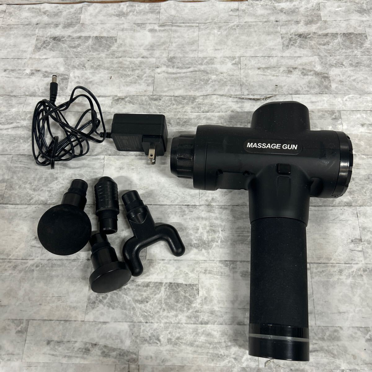 SKAM-1303▲ マッサージガン MASSAGE GUN 電動(dòng)マッサージ機(jī) 筋膜リリースガン 全身マッサージ 深部筋膜筋肉マッサージ ブラック 通電確認(rèn)済