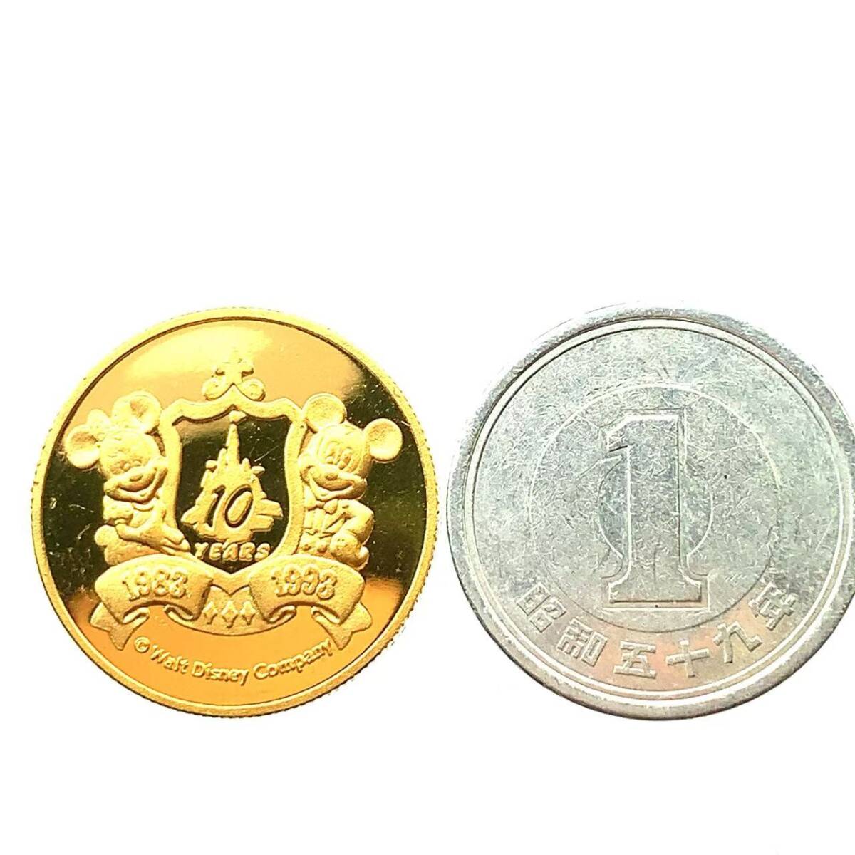 ディズニー金貨 ミッキー 東京ディズニーランド 24金 純金 7.7g