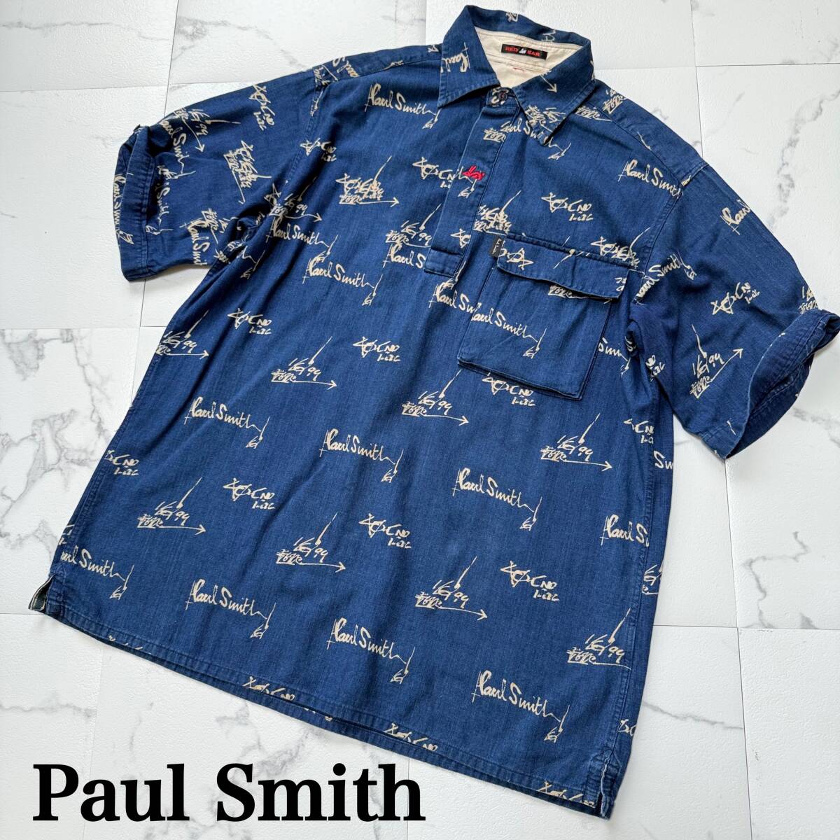 【Paul Smith】ポールスミス RED EAR フォトプリント 半袖シャツ Paul Smith ポール・スミス RED EAR 赤耳 うさぎ レッドイヤー